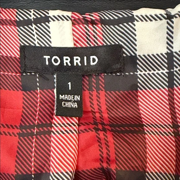 Torrid Black Leather Moto Jacket - Picture 8 of 13